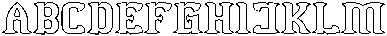 BLACK BIRD-Hollow otf (900) Font UPPERCASE