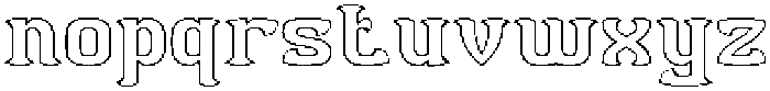BLACK BIRD-Hollow otf (900) Font LOWERCASE