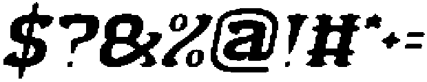 BLACK BIRD Italic otf (900) Font OTHER CHARS