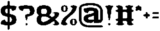 BLACK BIRD otf (900) Font OTHER CHARS