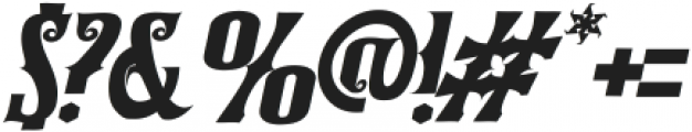 BLACK BRODY Italic otf (900) Font OTHER CHARS