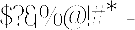 BLANCHE Regular otf (400) Font OTHER CHARS