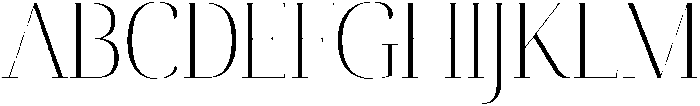 BLANCHE Regular otf (400) Font UPPERCASE