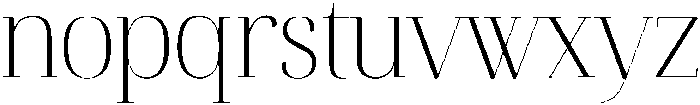 BLANCHE Regular otf (400) Font LOWERCASE