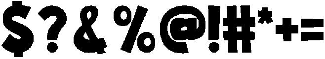 BLASTER Regular otf (400) Font OTHER CHARS