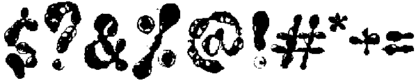 BLASTER Regular otf (400) Font OTHER CHARS