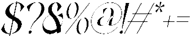 BLASTIGO Italic otf (400) Font OTHER CHARS