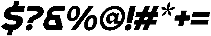 BLINKO Oblique otf (400) Font OTHER CHARS