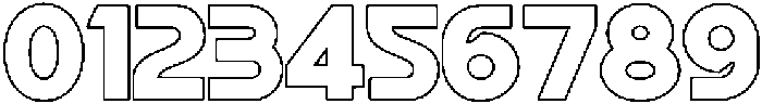 BLINKO Outline otf (400) Font OTHER CHARS