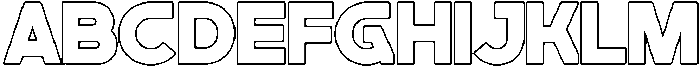 BLINKO Outline otf (400) Font UPPERCASE