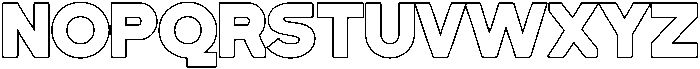 BLINKO Outline otf (400) Font UPPERCASE