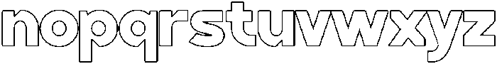 BLINKO Outline otf (400) Font LOWERCASE