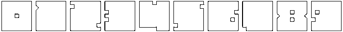 BLOCK-Hollow otf (400) Font OTHER CHARS