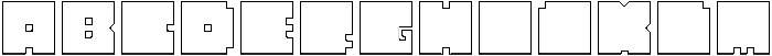 BLOCK-Hollow otf (400) Font UPPERCASE