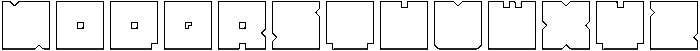 BLOCK-Hollow otf (400) Font UPPERCASE