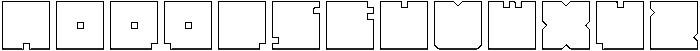 BLOCK-Hollow otf (400) Font LOWERCASE