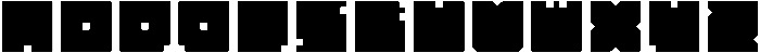 BLOCK-Light otf (300) Font LOWERCASE