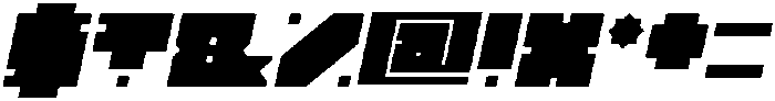 BLOCK otf (700) Font OTHER CHARS