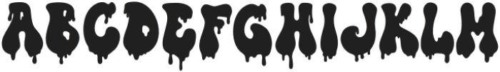 BLOODY GROOVY Regular otf (400) Font UPPERCASE