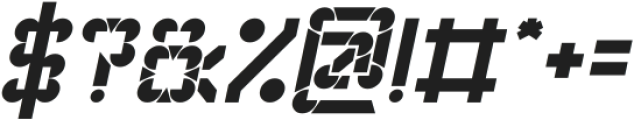 BLOSSOM Bold Italic otf (700) Font OTHER CHARS
