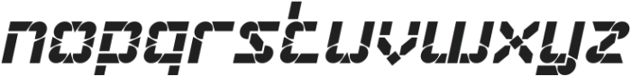 BLOSSOM Bold Italic otf (700) Font LOWERCASE