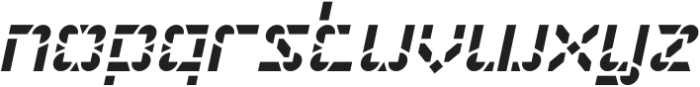 BLOSSOM Italic otf (400) Font LOWERCASE