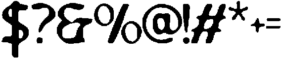 Blacher Inkbleed otf (400) Font OTHER CHARS