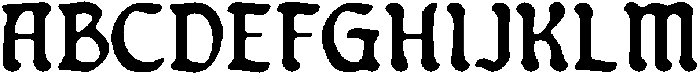 Blacher Inkbleed otf (400) Font UPPERCASE