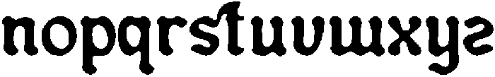Blacher Inkbleed otf (400) Font LOWERCASE