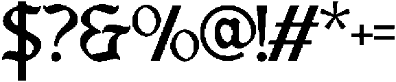Blacher-Regular otf (400) Font OTHER CHARS