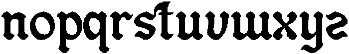 Blacher-Regular otf (400) Font LOWERCASE