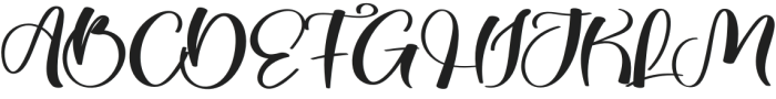 Blaching Regular otf (400) Font UPPERCASE
