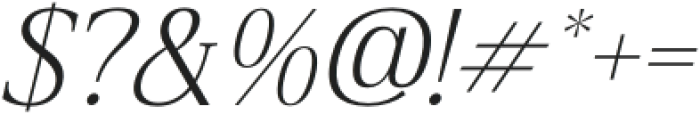 Blacindy Italic otf (400) Font OTHER CHARS