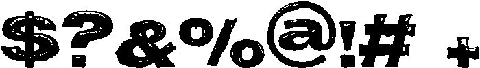 Black-Bag-Bold Regular otf (700) Font OTHER CHARS
