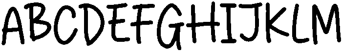 Black Brownies Regular otf (900) Font UPPERCASE
