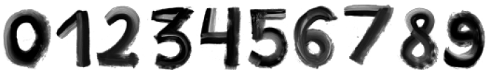 Black-Brush-Paint Regular otf (900) Font OTHER CHARS