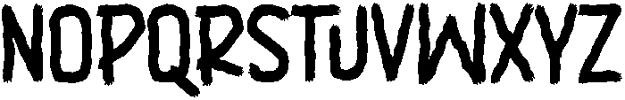Black Brush otf (900) Font UPPERCASE