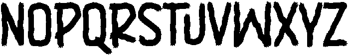 Black Brush otf (900) Font LOWERCASE