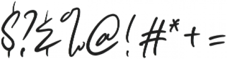 Black Cat Signature otf (900) Font OTHER CHARS