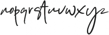 Black Cat Signature otf (900) Font LOWERCASE