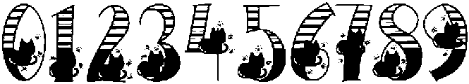 Black Cats Regular otf (900) Font OTHER CHARS
