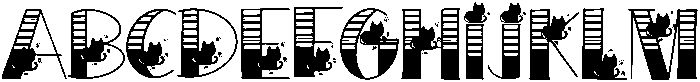 Black Cats Regular otf (900) Font UPPERCASE