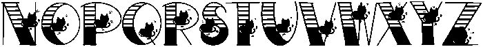 Black Cats Regular otf (900) Font UPPERCASE