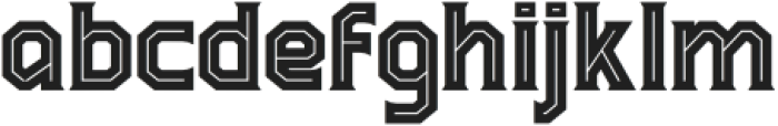 Black Corps Inline otf (900) Font LOWERCASE