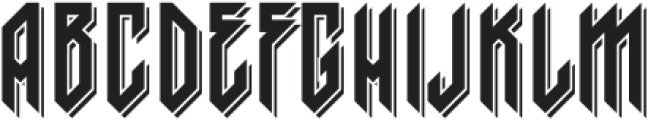 Black Cycle 1 Clean Shadow otf (900) Font LOWERCASE