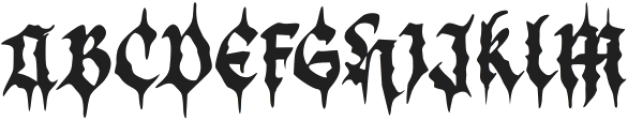 Black Demon otf (900) Font UPPERCASE