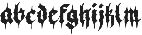 Black Demon otf (900) Font LOWERCASE