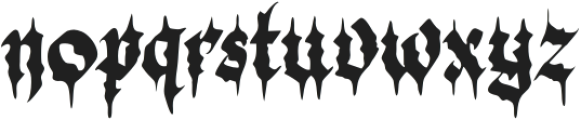 Black Demon otf (900) Font LOWERCASE