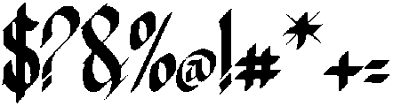 Black Diamond otf (900) Font OTHER CHARS