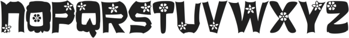 Black Flower Regular otf (900) Font UPPERCASE